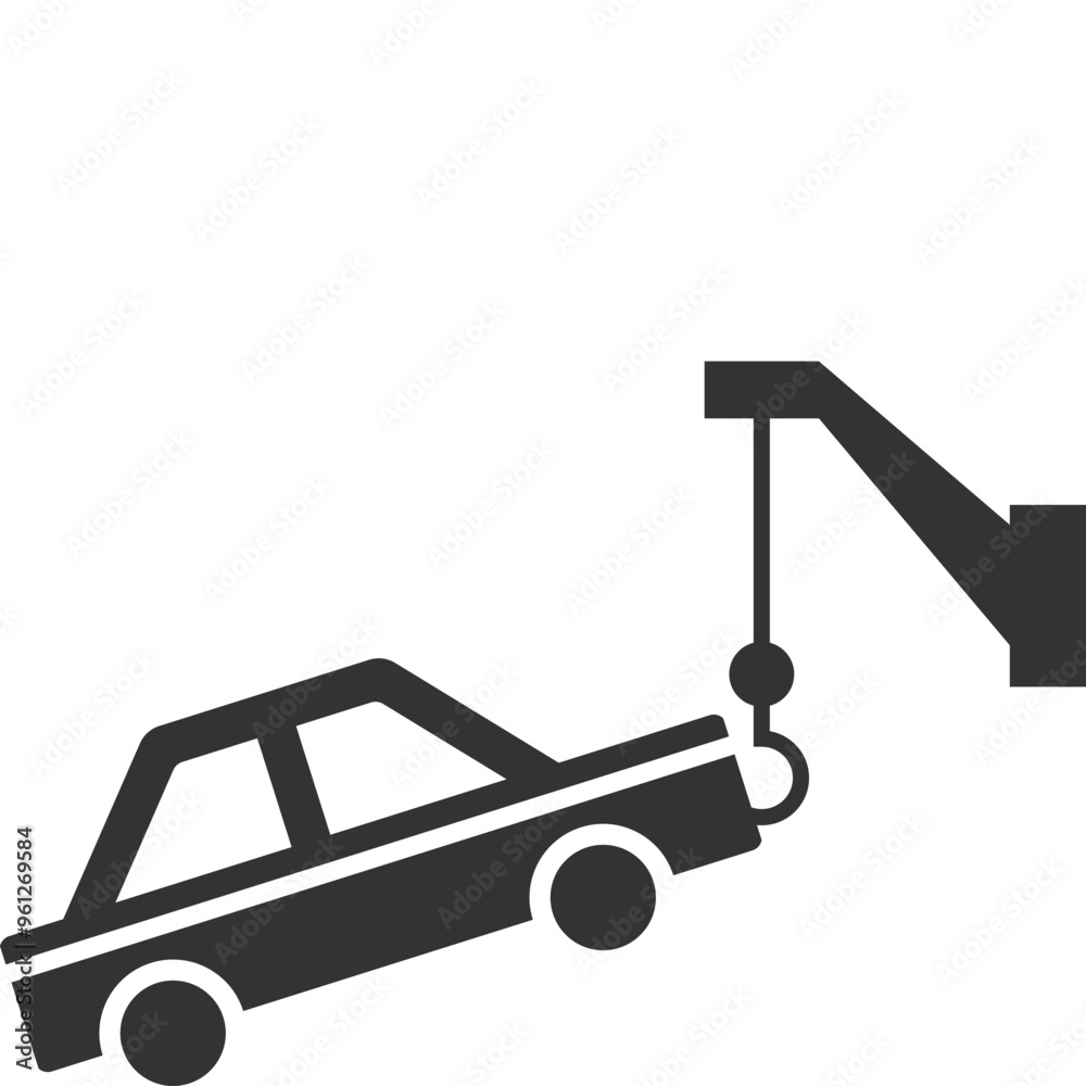 Naklejka premium Towing Car Icon