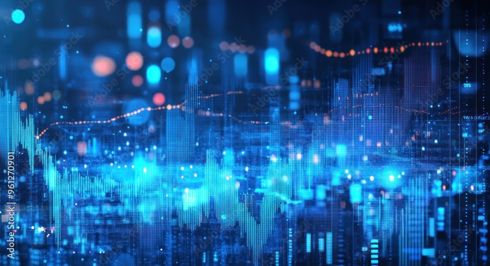 Abstract Blue Data Visualization Abstract Blue Data Visualization