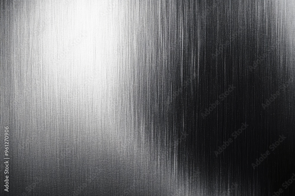 Dark gray silver background with a brushed metal effect, featuring a rough, grungy grain texture. It resembles stainless steel, perfect for a sleek, industrial look , ai