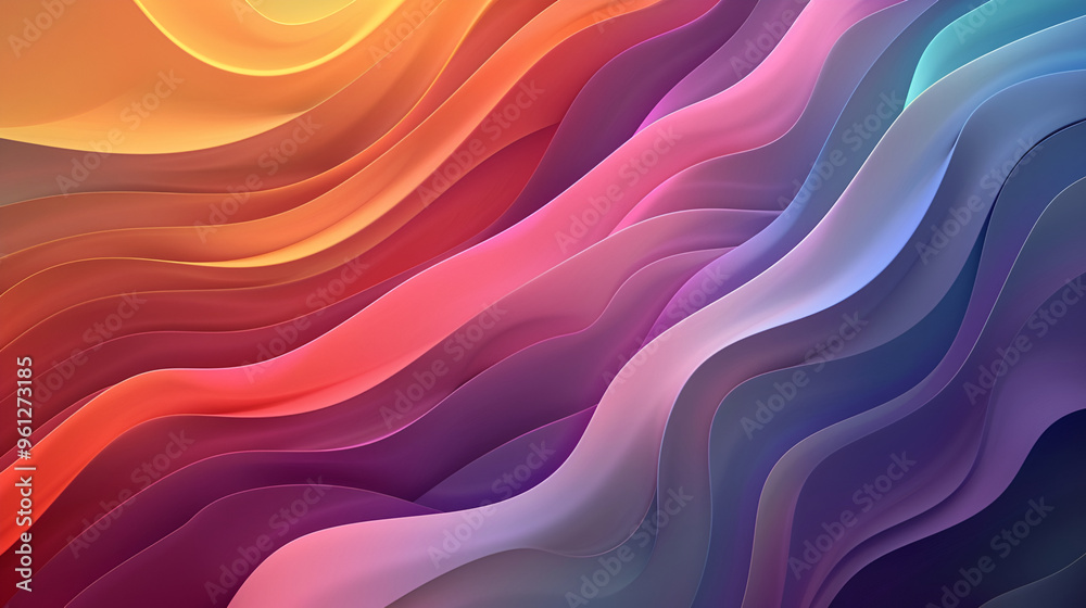 Obraz premium elegant background design with space for your text,Light Multicolor, Rainbow vector pattern with lava shapes Colorful illustration in abstract marble style with gradient 