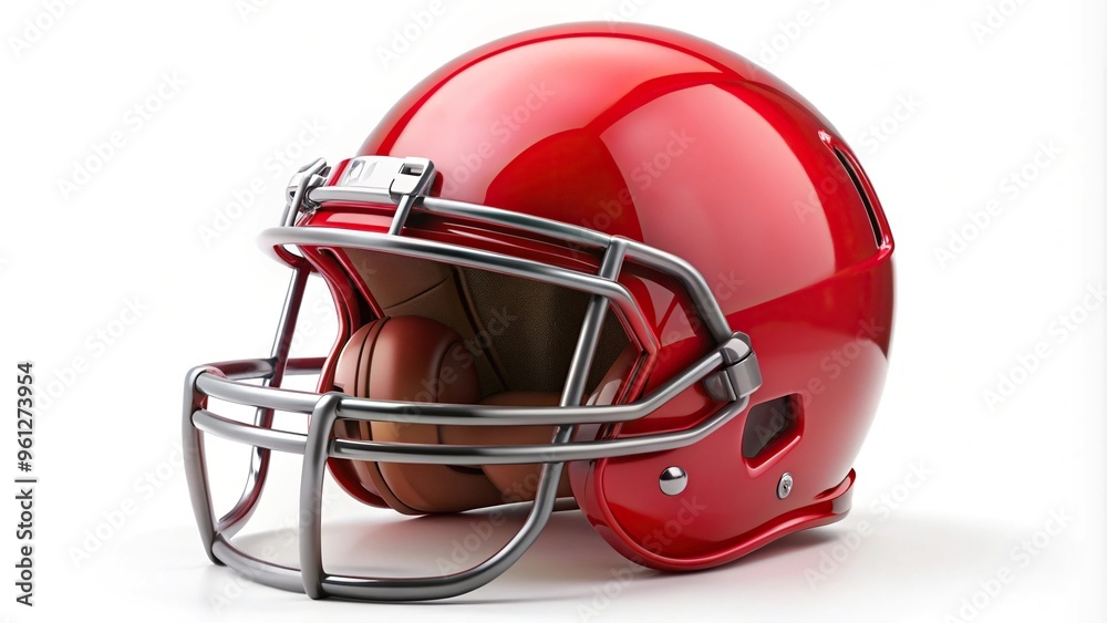 Fototapeta premium American football helmet isolated on white background with clipping path