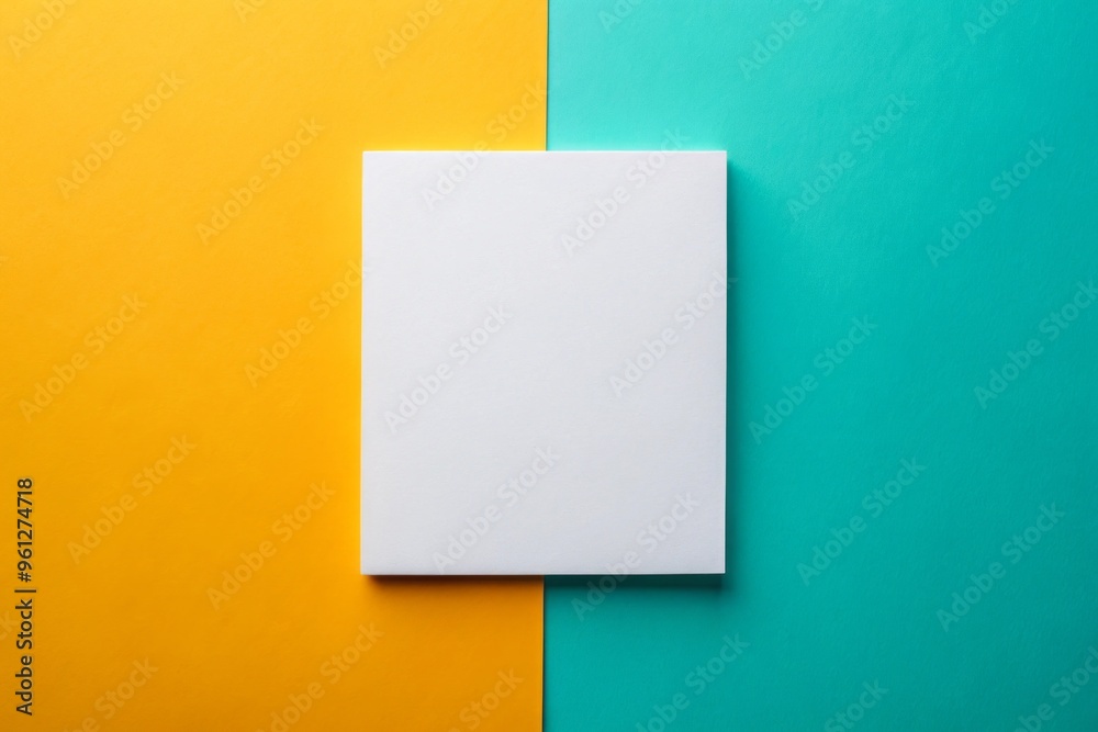 A5 Card Mockup on a Solid Background A5 Card Mockup on a Solid Background