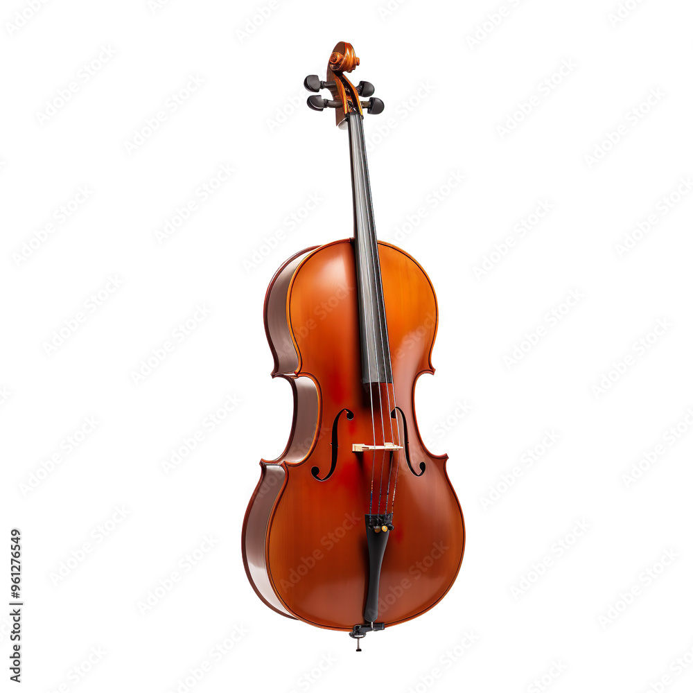 Obraz premium A cello isolated on transparent and white background