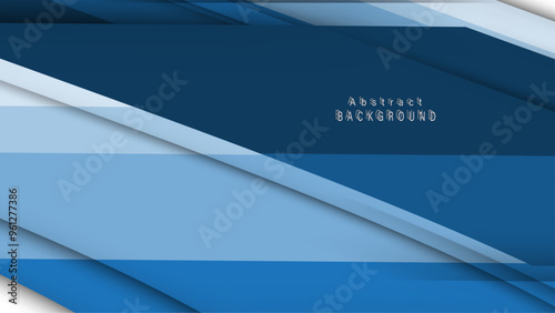 Captivating abstract design featuring layered curves and waves in various shades of blue, creating depth and texture