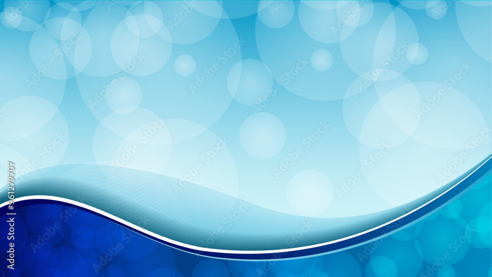 Blue abstract background with header and blurred bokeh Blue abstract background with header and blurred bokeh