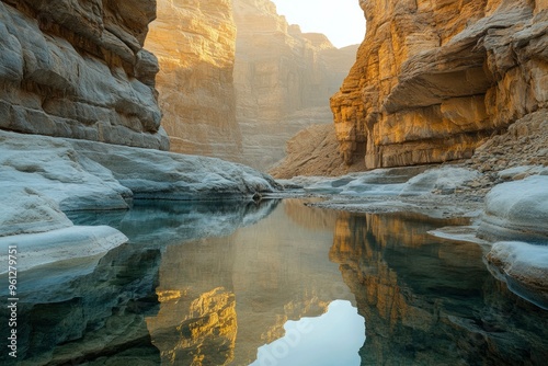 The beautiful Wadi Al-Disah in the Tabuk region is one of the most famous valleys in western Saudi Arabia, ai photo