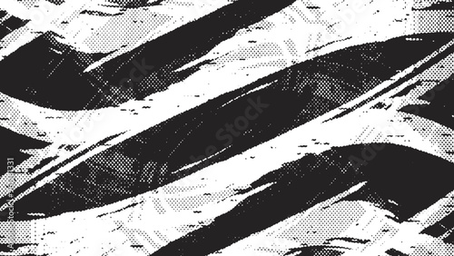 Abstract half tone background. Black and white illustration