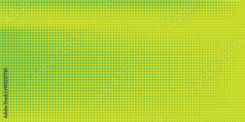 Dots halftone yellow green color pattern gradient texture background. modern
