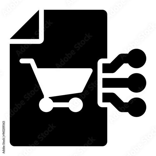 e commerce, ecommerce, marketplace, retail, data science, application solid or glyph icon