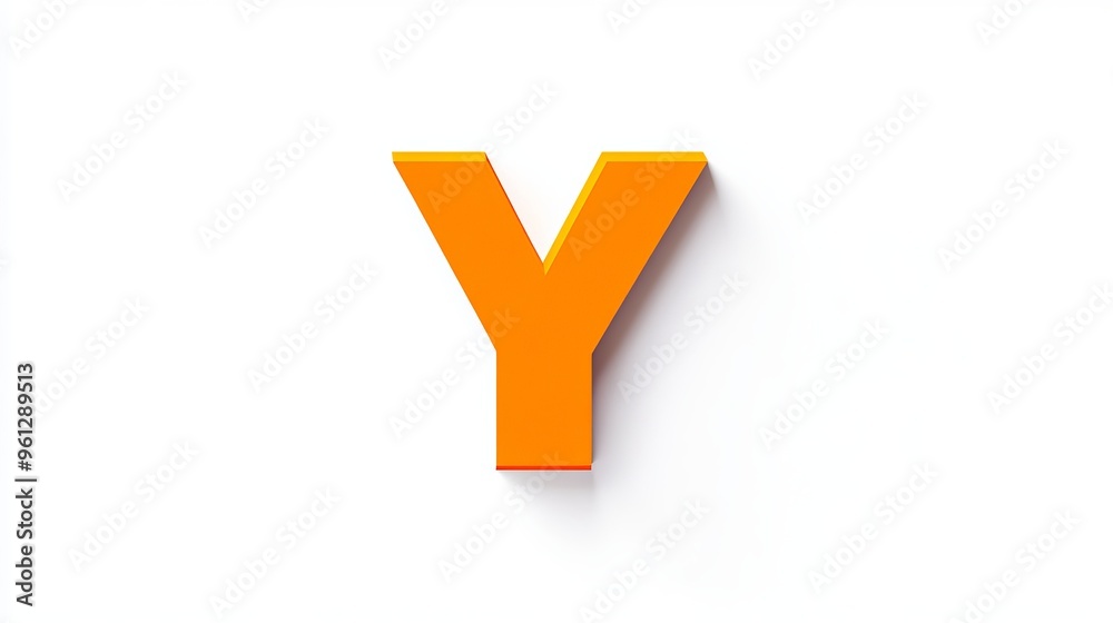 Isolated 3D letter 