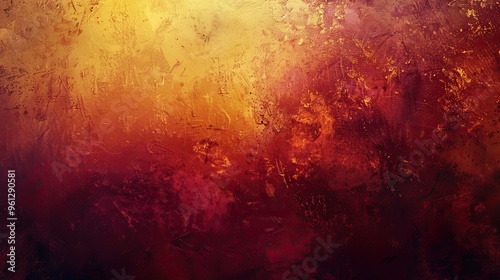 Post-Impressionist background with maroon and yellow patterns featuring textures and gradient transitions