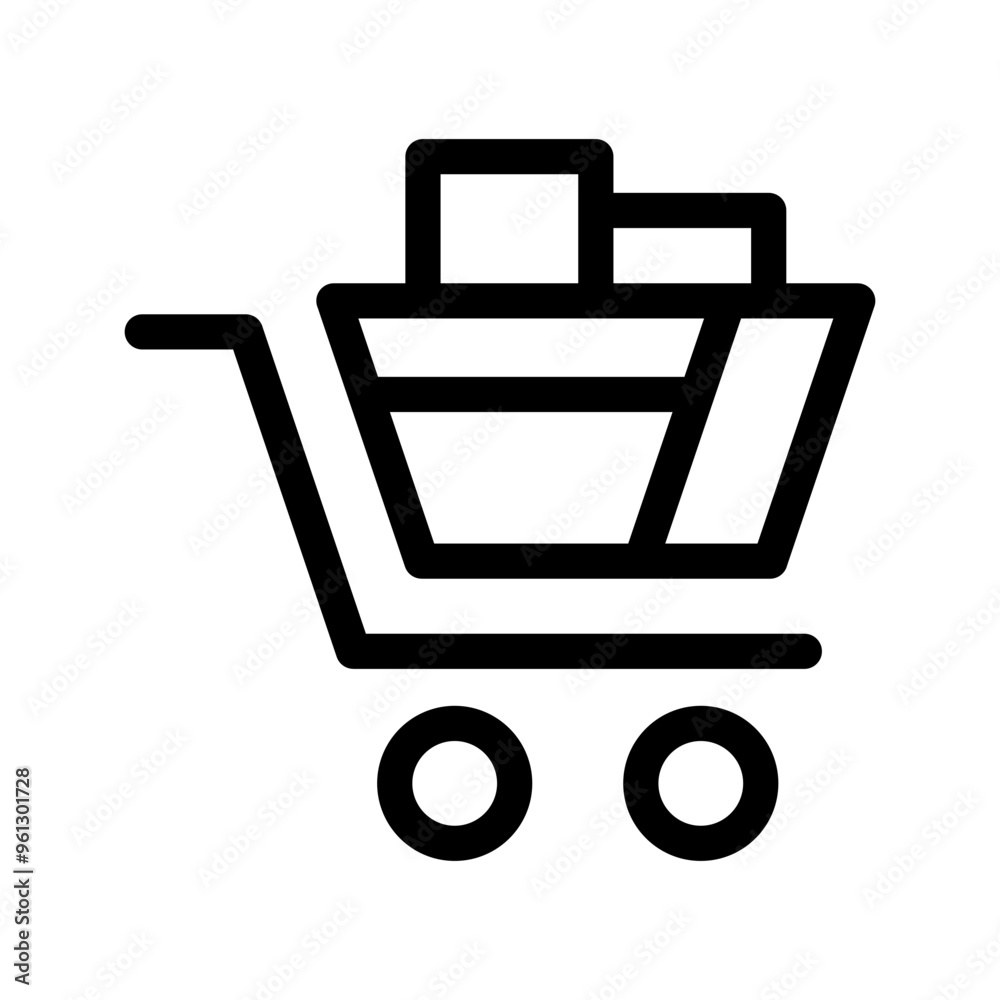 Cart Icon Vector Symbol Design Illustration Cart Icon Vector Symbol Design Illustration
