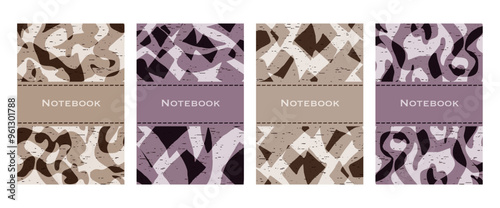 Pattern for notebooks, brochures, book covers, catalogues.