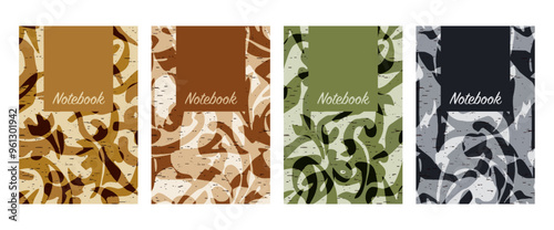 Pattern for notebooks, brochures, book covers, catalogues.