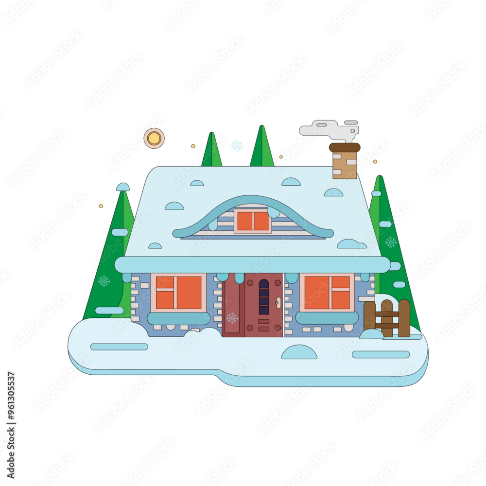 Fototapeta premium Cozy Winter Home