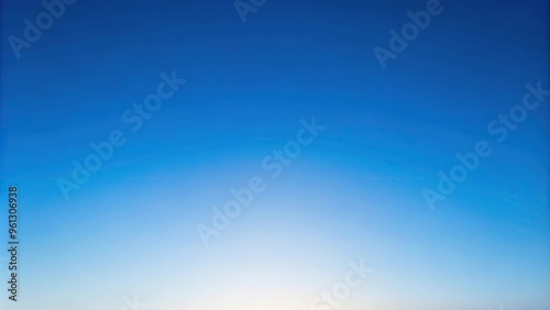 Background of a clear sky with a soft blue gradient and no clouds Tilted Angle