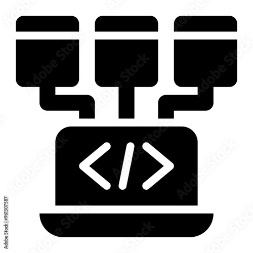 object oriented, programming, coding, oop, objects, computer science solid or glyph icon