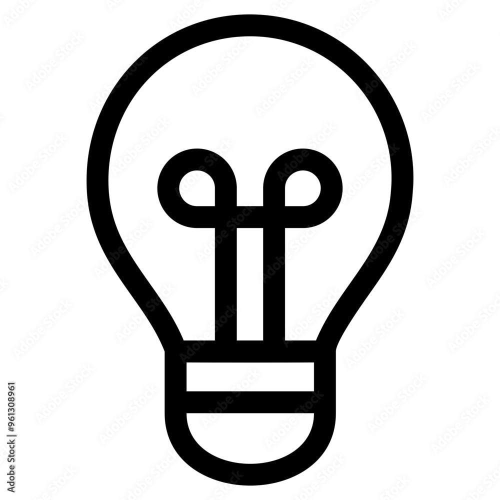 light bulb icon vector