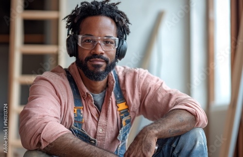 African American Construction Worker photo