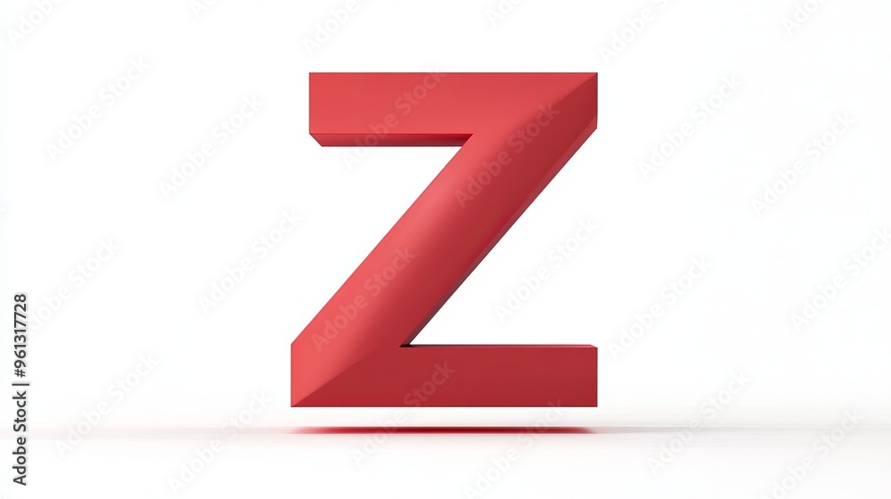 Volumetric form of the letter Volumetric form of the letter