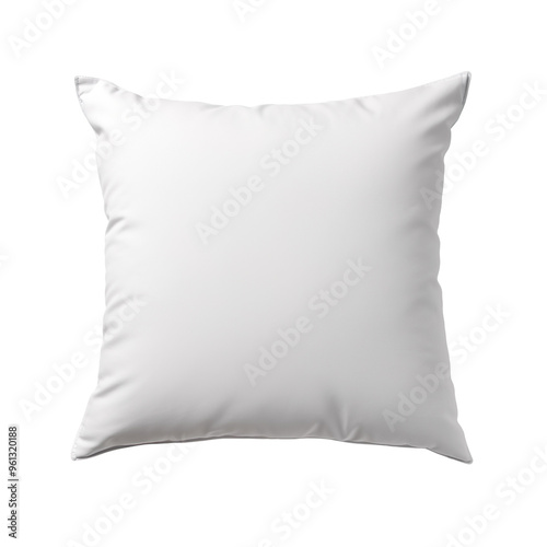 Blank soft pillow isolated on transparent and white background