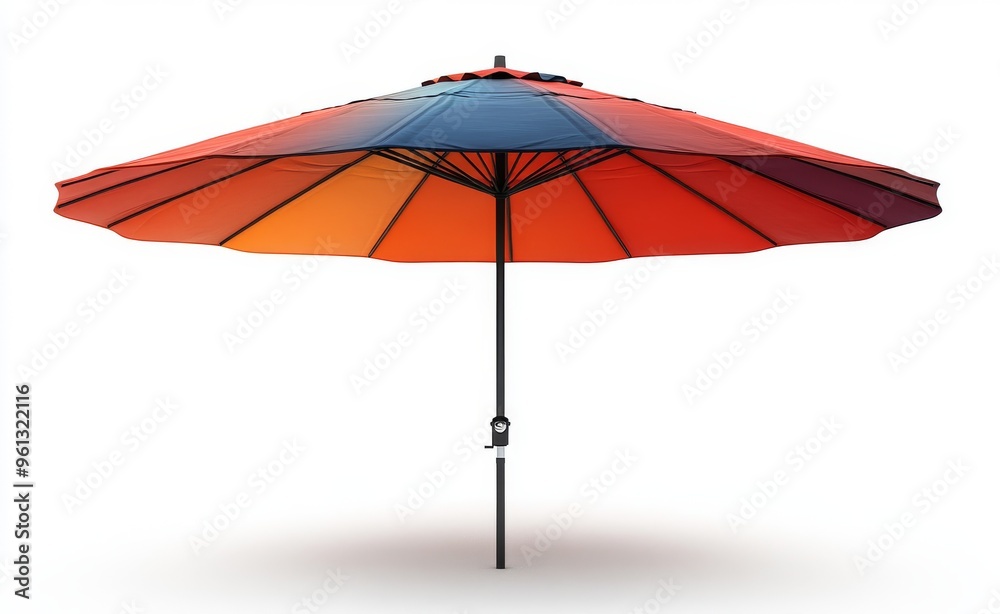 Fototapeta premium Beer Garden Umbrella Utopia Isolated on White
