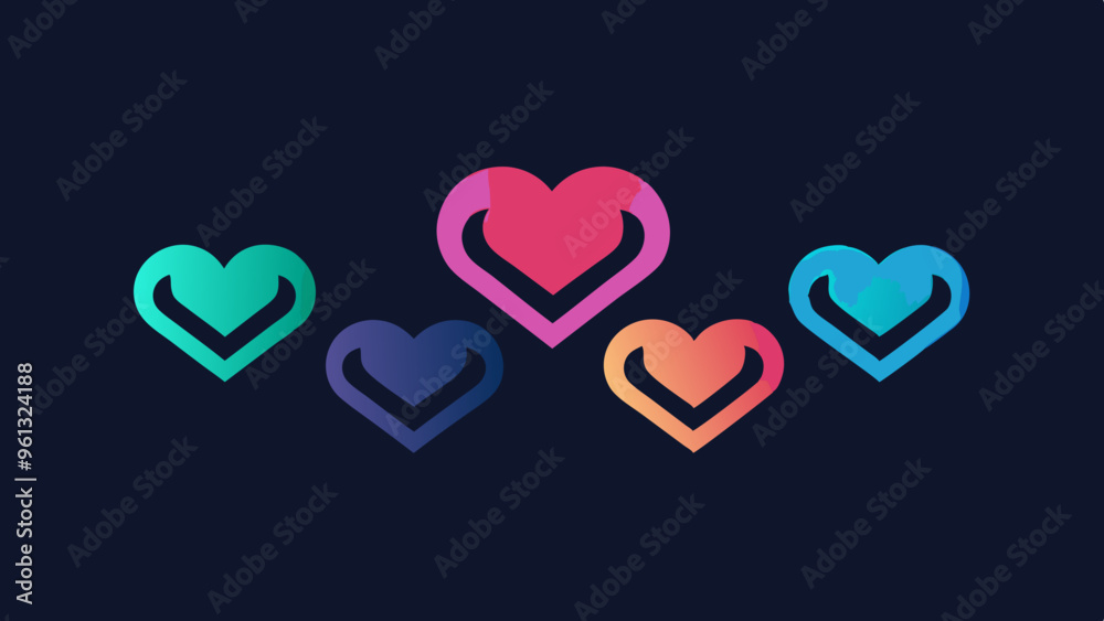 Glowing Heart Core Value Icon Vector: Integrity, Trust, Passion, and Commitment Glowing Heart Core Value Icon Vector: Integrity, Trust, Passion, and Commitment