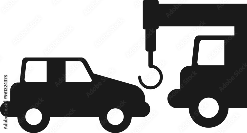 Obraz premium Towing Icon