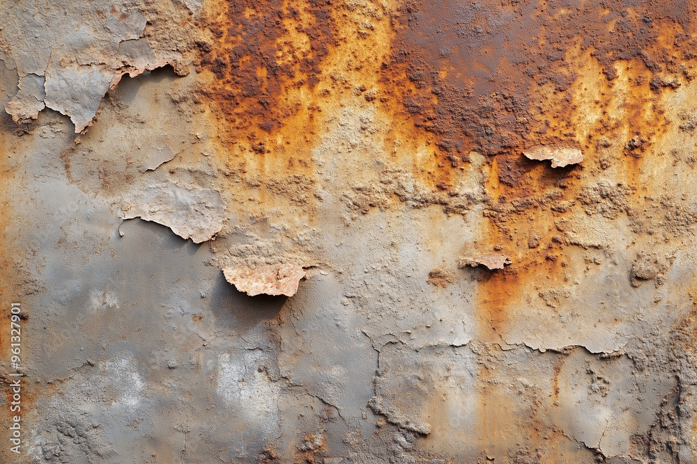 Close-up of Rusted Metal Surface with Colorful Corrosion and Flaking Paint Close-up of Rusted Metal Surface with Colorful Corrosion and Flaking Paint