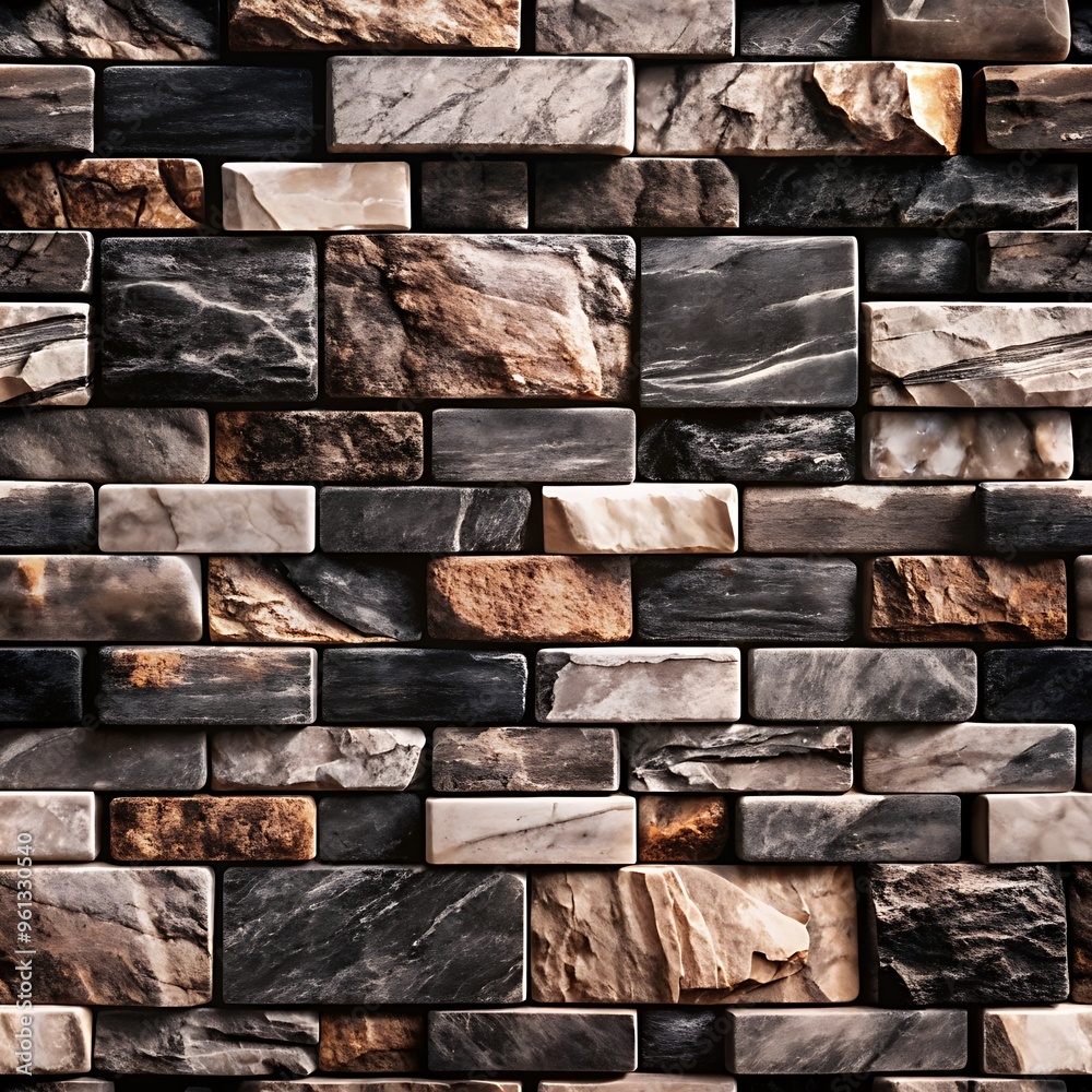 Seamless Stone Pattern with Natural Textures for Design Projects. Background. Textures. Stones. Patterns. Seamless.