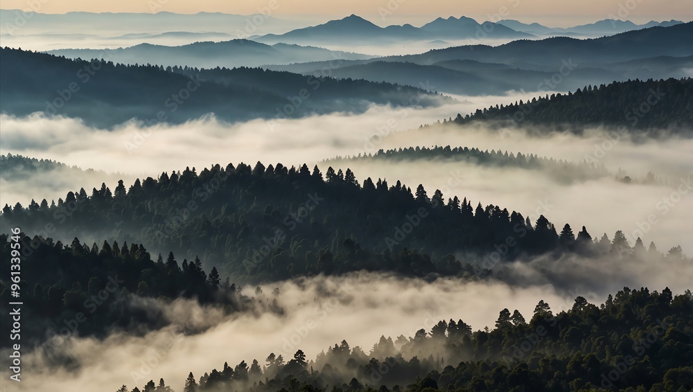 Fototapeta premium sunrise over the mountains
