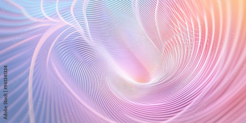 Fototapeta premium Abstract swirling pink and blue lines.