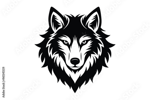 wolf head vector illustration