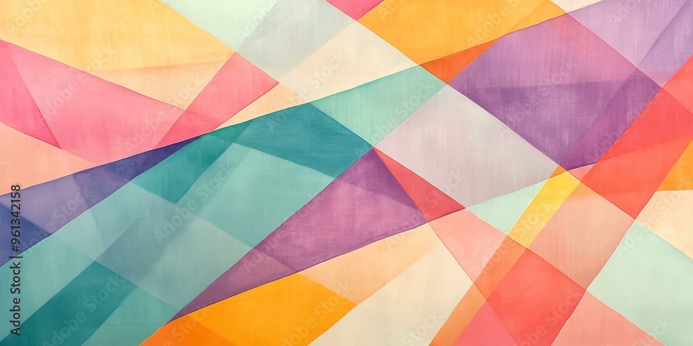Abstract geometric shapes in pastel colors. Abstract geometric shapes in pastel colors.
