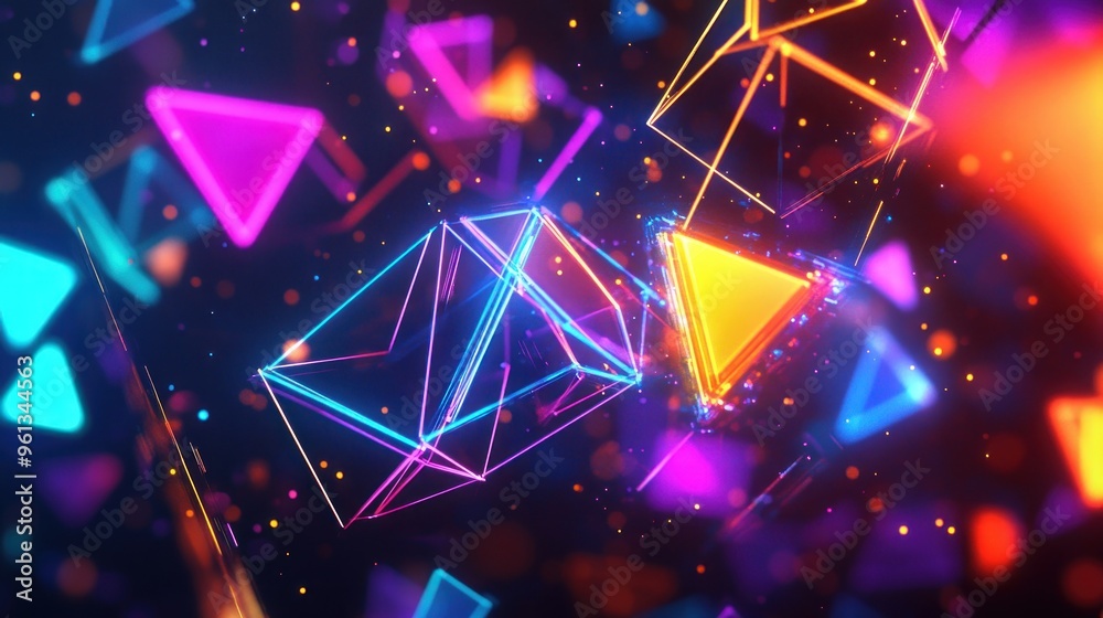 Abstract Neon Shapes Abstract Neon Shapes