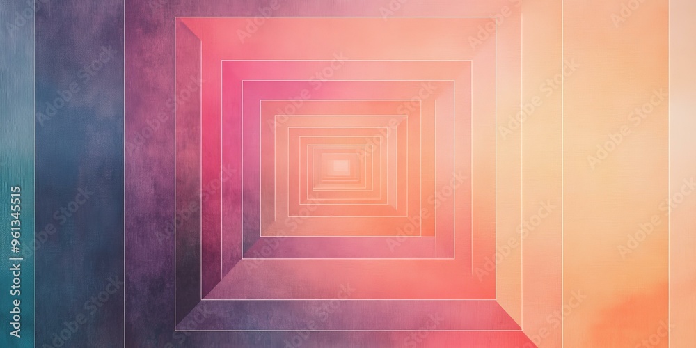 Abstract geometric background with a gradient of color.