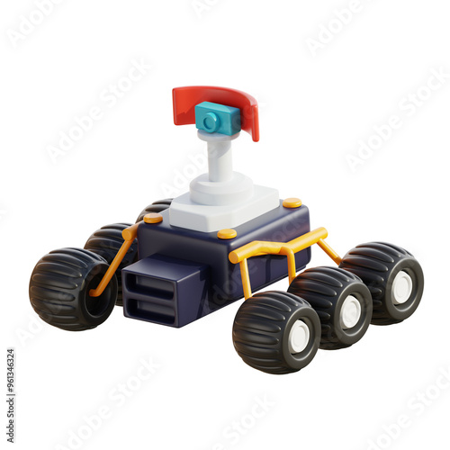 3D Space Exploration Rover Model