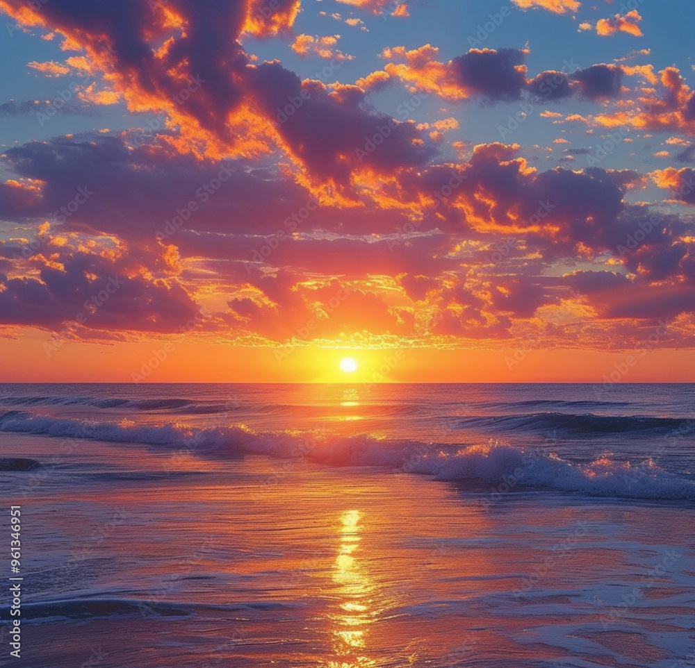 sunset over the ocean sunset over the ocean