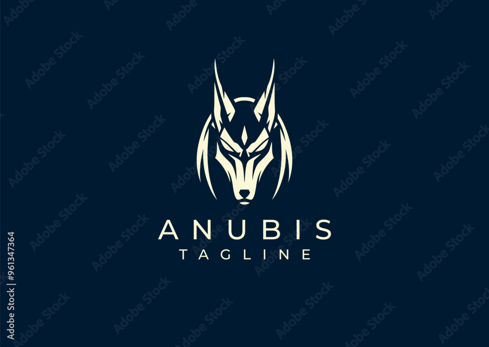 Vector illustration of Anubis Logo Design Vector illustration of Anubis Logo Design