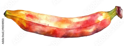 Vibrant Watercolor Banana Artwork for Food Enthusiasts and Art Lovers