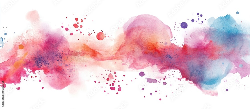 Fototapeta premium Vibrant Watercolor Abstract Art for Creative Backgrounds and Design Projects