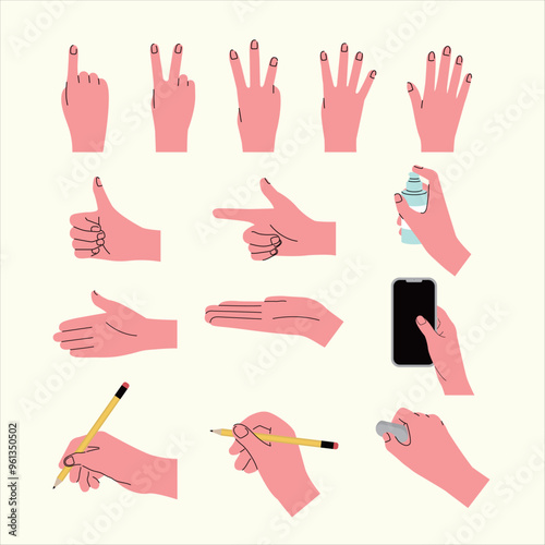 a variety of hand shapes