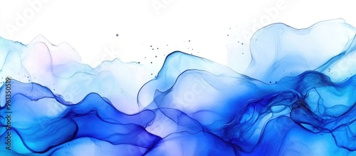 Serene Blue Waves: An Abstract Interpretation of Nature's Elegance