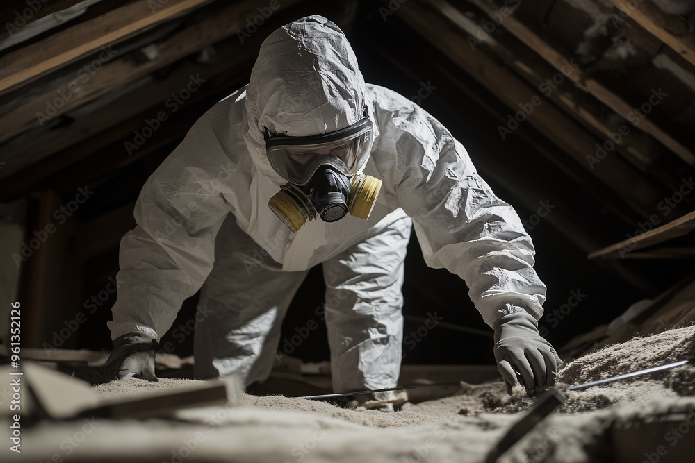 Pest control contractor working Pest control contractor working
