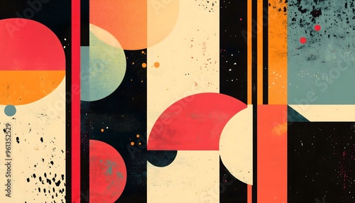 A vibrant and multicolored geometric background