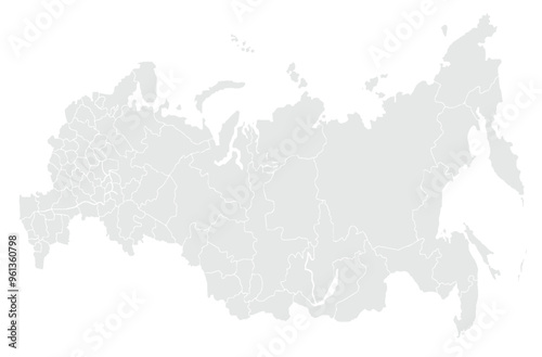 Tableau sur toile Russia map