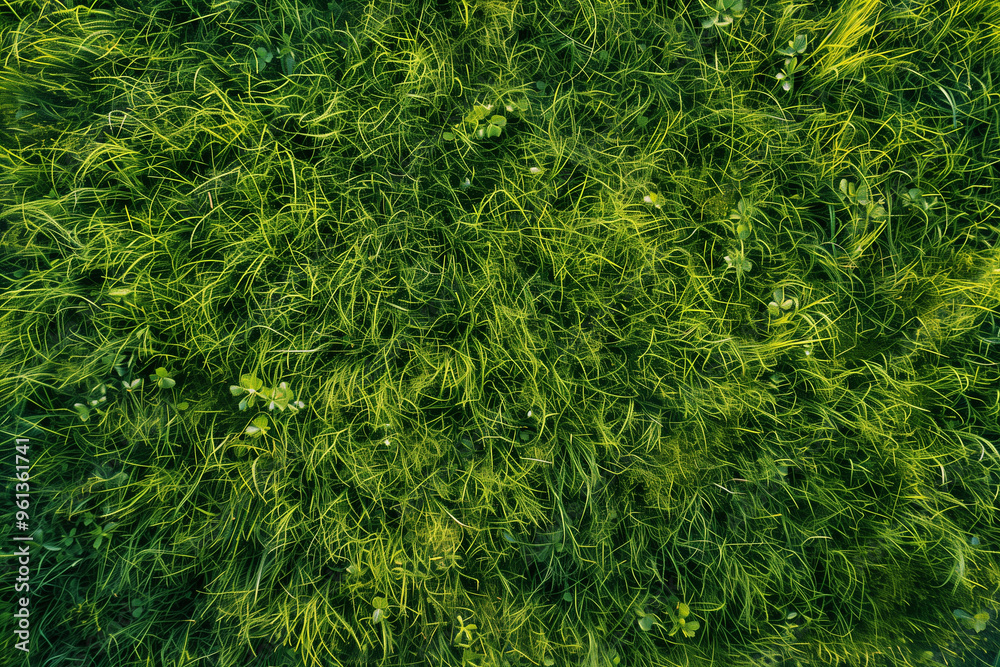 Aerial View of Empty Green Grass Field Background Aerial View of Empty Green Grass Field Background