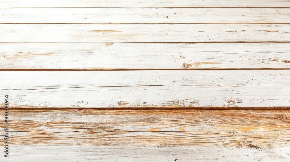 Fototapeta premium Whitewashed Wooden Background Texture