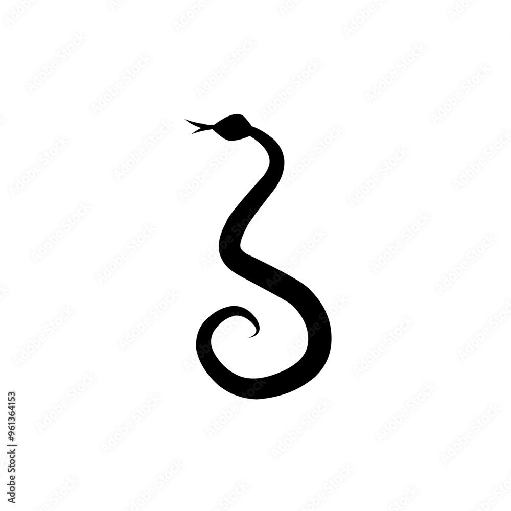 poisonous snake silhouette icon poisonous snake silhouette icon