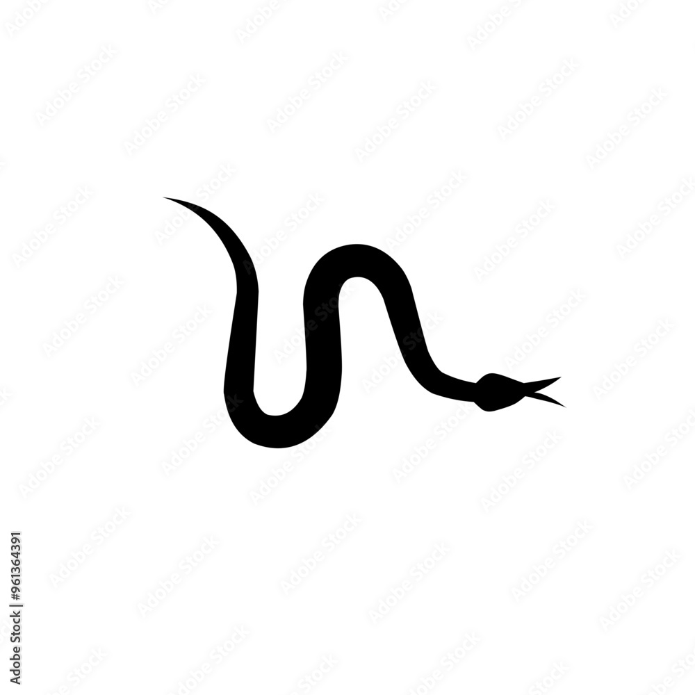 poisonous snake silhouette icon poisonous snake silhouette icon